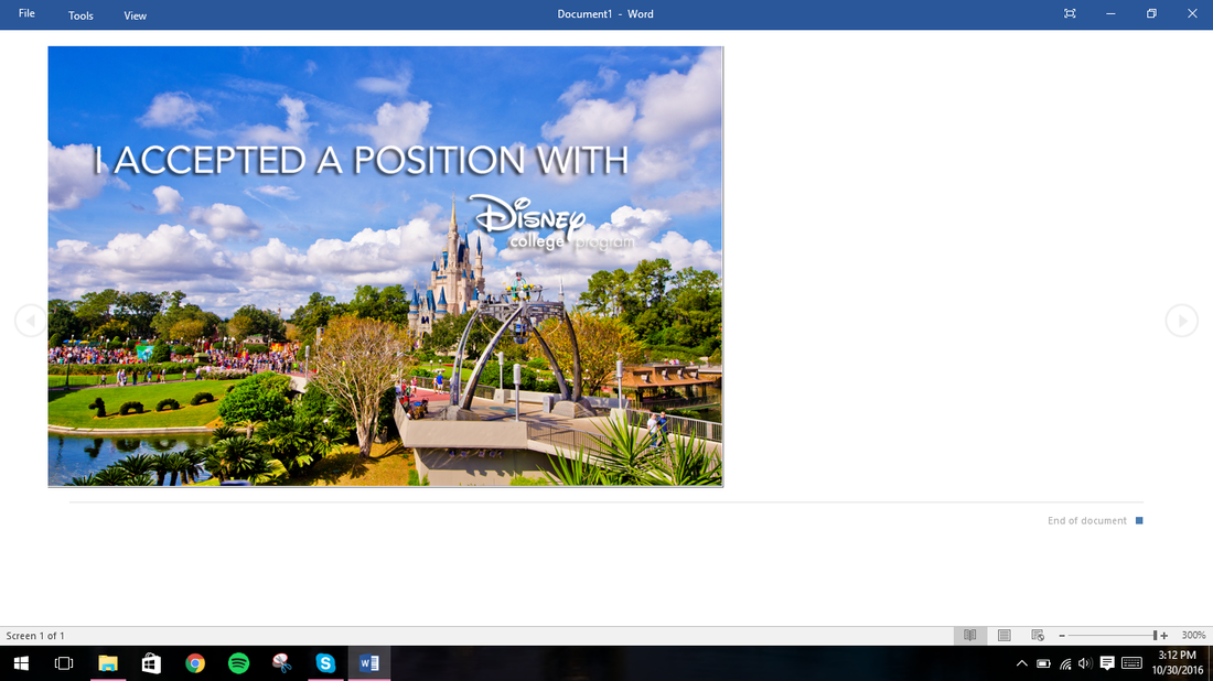 Create Your Own DCP Acceptance Banner: Disney College Program, Acceptance, Photoshop Hacks